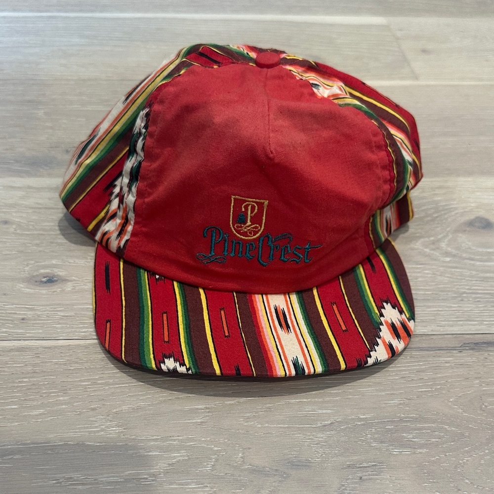 Men's Red Multicolor Cap